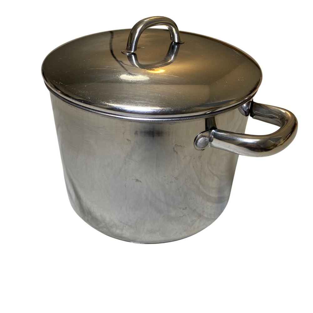 Tools of the Trade 5 Qt Stainless Steel‎ Stock Pot w/Lid Induction Compatible